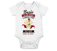 Planetee Basile | Un Jour Je changerai Le Monde | Body avec Manche pour bébé garçon