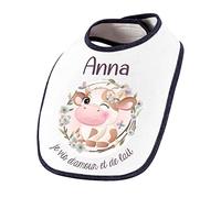 Planetee Bavoir Anna Amour et Biberon de Lait Vache
