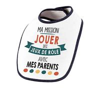 Planetee Bavoir bébé Ma mission Jeux de Rôle avec mes Parents