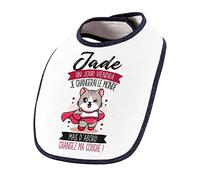 Planetee Bavoir Bébé prénom Jade Humour mignon sauver le monde