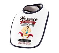 Planetee Bavoir Bébé prénom Maxence Humour mignon sauver le monde