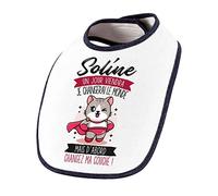 Planetee Bavoir Bébé prénom Soline Humour mignon sauver le monde
