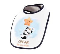 Planetee Bavoir Oscar bébé Panda Roi des Câlins