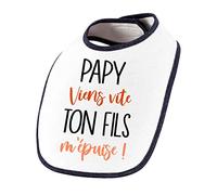 Planetee Bavoir Papy viens vite ton Fils m'épuise