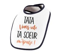 Planetee Bavoir Tata viens vite ta Soeur m'épuise