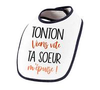 Planetee Bavoir Tonton viens vite ta Soeur m'épuise