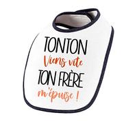 Planetee Bavoir Tonton viens vite ton Frère m'épuise