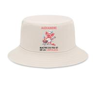 Planetee Bob Premium Beige Alexandre maître du feu et de la chipolata | Coton Brossé 260 g/m² Taille Unique Homme Femme | Chapeau de Soleil Pêche Randonnée Festival