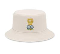 Planetee Bob Premium Beige Hugues en a Une sacrée Paire | Coton Brossé 260 g/m² Taille Unique Homme Femme | Chapeau de Soleil Pêche Randonnée Festival | Cadeau Pétanque Anniversaire Fête des Pères