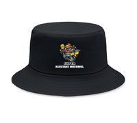 Planetee Bob Premium Noir Super Assistant Maternel | Coton Brossé 260 g/m² Taille Unique Homme Femme | Chapeau de Soleil Pêche Randonnée Festival | Cadeau Collègue Anniversaire Fête des Pères