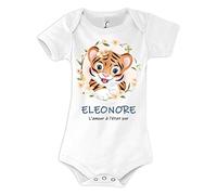 Planetee Body bébé Eleonore Amour Pur Tigre 3/6 mois Humour Naissance Cadeau Bébé Anniversaire Noël