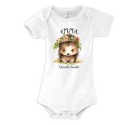 Planetee Body bébé Emma Bouille d'amour Hérisson 12-18 mois Manches Courtes Prénom Fille Cadeau Naissance Anniversaire Noël