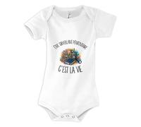 Planetee Body Bébé Être surveillant pénitentiaire c'est la vie | Coton Peigné Boutons Pression à l'Entrejambe 3-6 mois à 18-24 mois | Manches Courtes Fille Garçon Mixte
