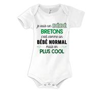 Planetee Body bébé fier d'être Breton Humour Naissance Cadeau Bébé Anniversaire Noël