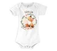 Planetee Body bébé Giulia Bébé d'amour Renard 6/12 mois Humour Naissance Cadeau Bébé Anniversaire Noël