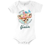 Planetee Body bébé Giulia Yeux de Biche Humour Naissance Cadeau Bébé Anniversaire Noël