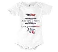 Planetee Body bébé Humour mode d'emploi Humour Naissance Cadeau Bébé Anniversaire Noël