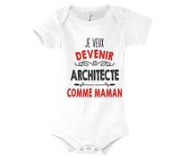 Planetee Body Bébé Je Veux Devenir Architecte comme Maman
