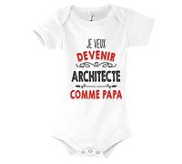Planetee Body Bébé Je Veux Devenir Architecte comme Papa