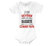 Planetee Body Bébé Je Veux Devenir Bassiste comme Papa