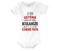 Planetee Body Bébé Je Veux Devenir Boulanger comme Papa