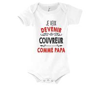 Planetee Body Bébé Je Veux Devenir Couvreur comme Papa
