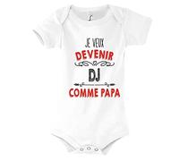 Planetee Body Bébé Je Veux Devenir DJ comme Papa