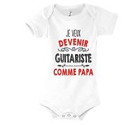 Planetee Body Bébé Je Veux Devenir Guitariste comme Papa