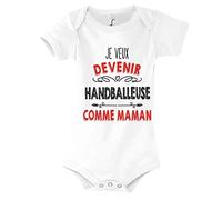 Planetee Body Bébé Je Veux Devenir Handballeuse comme Maman