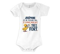 Planetee Body Bébé Joséphine | Coton Peigné Boutons Pression à l'Entrejambe 3-6 mois à 18-24 mois | Manches Courtes Fille Garçon Mixte | Cadeau Naissance Baby Shower