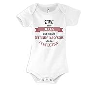 Planetee Body bébé Julia Bébé Parfait 6/12 mois Humour Naissance Cadeau Bébé Anniversaire Noël