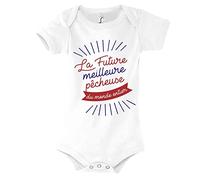 Planetee Body bébé La Future Meilleure pêcheuse du Monde Entier