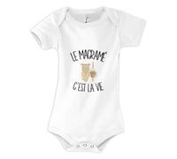 Planetee Body Bébé Le macramé c'est la vie | Coton Peigné Boutons Pression à l'Entrejambe 3-6 mois à 18-24 mois | Manches Courtes Fille Garçon Mixte | Cadeau Créatrice Naissance Baby Shower