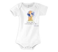 Planetee Body bébé Louise Amour Maman Lune 6-12 mois Manches Courtes Prénom Fille Cadeau Naissance Anniversaire Noël