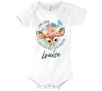 Planetee Body bébé Louise Yeux de Biche Humour Naissance Cadeau Bébé Anniversaire Noël