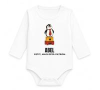 Planetee Body Bébé Manches Longues Abel | Coton 170 g/m² Blanc 3 mois à 18 mois | Bébé Fille Garçon Mixte | Cadeau Naissance Baby Shower Bapteme