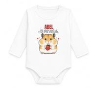 Planetee Body Bébé Manches Longues Abel | Coton 170 g/m² Blanc 3 mois à 18 mois | Bébé Fille Garçon Mixte | Cadeau Naissance Baby Shower Bapteme