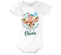 Planetee Body bébé Olivia Yeux de Biche Humour Naissance Cadeau Bébé Anniversaire Noël