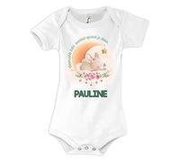 Planetee Body bébé Pauline bébé quand je dors Lapin 6/12 mois Humour Naissance Cadeau Bébé Anniversaire Noël