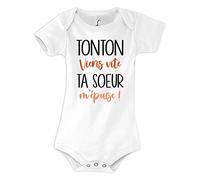 Planetee Body bébé Tonton viens vite ta Soeur m'épuise