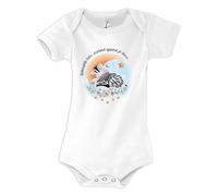 Planetee Body manches courtes Bébé Zèbre 12-18 mois | Emmanchure Américaine | Idée Cadeau Naissance & Baby Shower