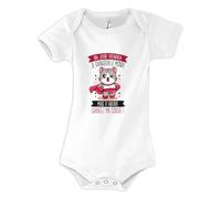 Planetee Body manches courtes Humour Motif Chat Garçon 18-24 mois | Emmanchure Américaine | Idée Cadeau Naissance & Baby Shower
