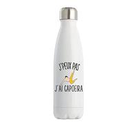 Planetee Bouteille isotherme j'peux pas capoeira - Gourde conservation chaleur double paroi isolante et réutilisable - Idée cadeau originale et drôle