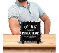 Planetee Cadre Directeur en Ardoise | Meilleur de France | Idée Bureau Cadeau Travail Boulot Métier Départ Retraite Collègue Homme Anniversaire Noël