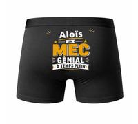 Planetee Caleçon Alois Un mec Genial Taille XXL - Dos - Humour Boxer Coton Motif Métier Idée Cadeau Anniversaire Noël Homme