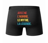 Planetee Caleçon Arsène Mythe Légende Vintage Taille M - Dos - Humour Boxer Coton Motif Métier Idée Cadeau Anniversaire Noël Homme