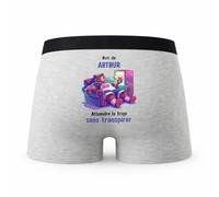 Planetee Caleçon Arthur Atteindre Le Frigo sans Transpirer - Humour Boxer Gris Cadeau - Taille XXL