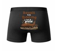Planetee Caleçon Benoit Il est en Bout de Piste Taille XL - Dos - Humour Boxer Coton Motif Métier Idée Cadeau Anniversaire Noël Homme