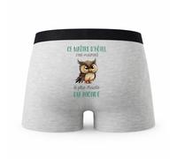 Planetee Caleçon Ce Maitre Dhotel Le Plus Chouette - Humour Boxer Gris Idée Cadeau - Taille M
