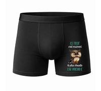 Planetee Caleçon Ce Prof Le Plus Chouette Taille XXL - Face - Humour Boxer Coton Motif Métier Idée Cadeau Anniversaire Noël Homme